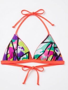 Speedo NWT Abstract Print Bikini Swim Top